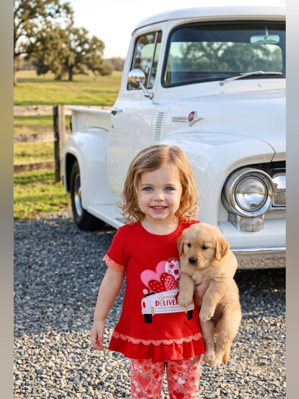 Rare Editions Red Heart Truck top with matching pants